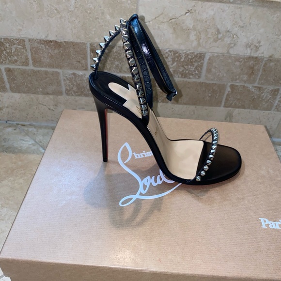 **SOLD**Christian Louboutin So Me spike sandal 35 - Picture 4 of 10